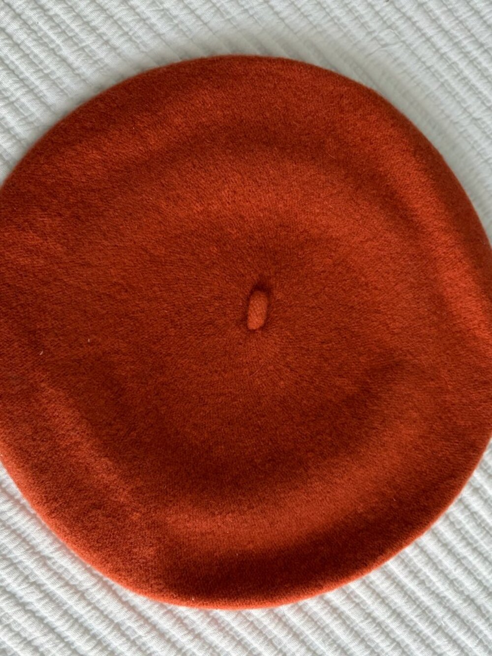 Orange Wool Beret